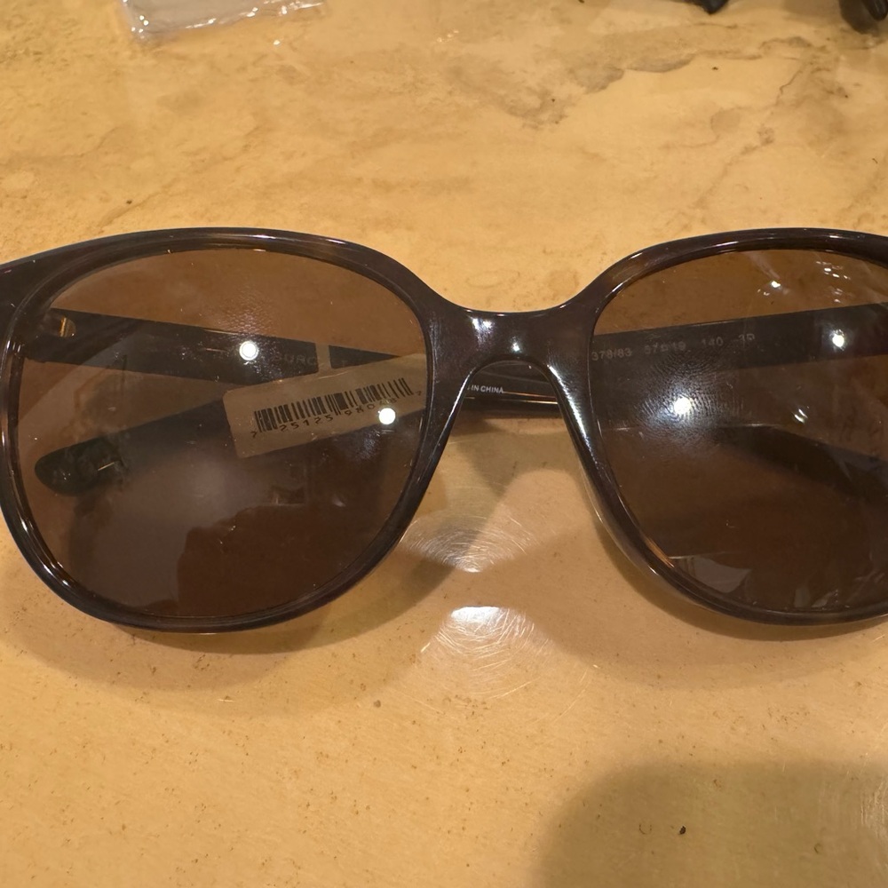 Tory Burch Brown Oversized Sunglasses